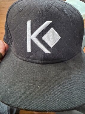 K-Logo Black Snapback Cap by Routine
